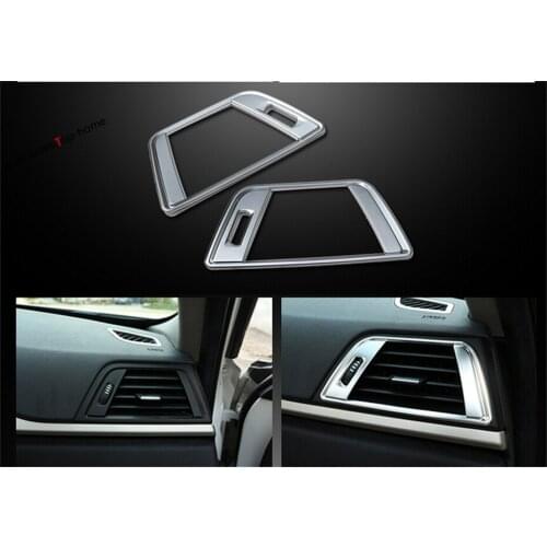 Yimaautotrims Inside Front Air Conditioning AC Frame Cover Trim Fit For BMW 3 Series 316i 320i 328i 2013 - 2017 ABS Interior