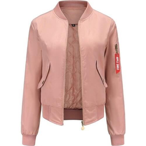 2021 Fashion New Womens Jacket Baseball Jacket Womens Casual Solid Color Jacket Y2K Long Sleeve Quilted Bomber Jacket