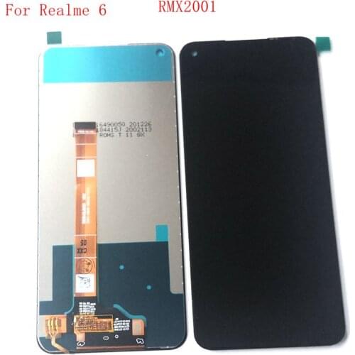 6.5" For Realme 6 LCD Screen Display+Touch Screen Digitizer realme6 Replacement real me 6 RMX2001 Parts