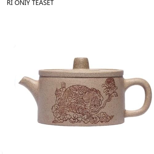 190ml Traditional Yixing Purple Clay Teapots Raw Ore Section Mud Tea Pot Household Zisha Boutique Teaware Filter Beauty Kettle