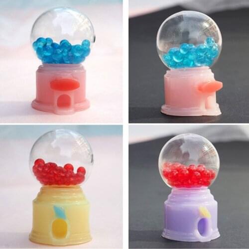 4 Styles Handmade Classic Glass Candy Twirling Gumballs Machine Resin Mold Funny Game Toy Pendant Resin Mold Art Crafts
