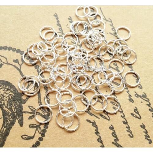 6.0MM (5g=70pcs)/ Pack " Fake One Penalty Ten " 925 Sterling Silver Jump Rings & Split Rings ( can open ) Jewelry Findings