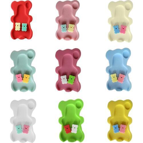 9 Colors Sponge Baby Bath Mat Non-slip Sponge Mat Anti-skid Bathtub Infant Bath Pad Newborn Seat for Baby Care