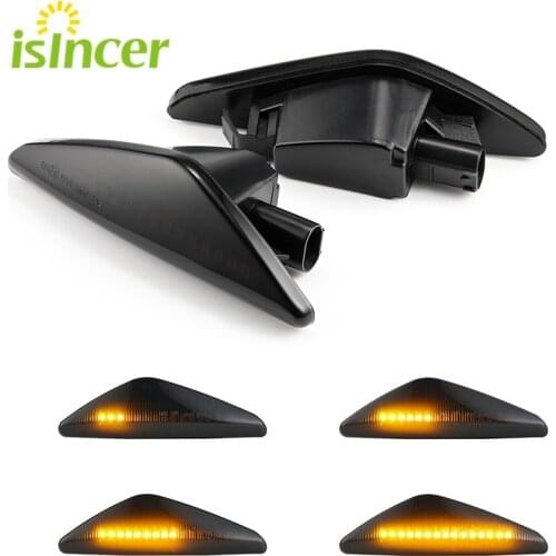 2PCS Smoke Dynamic Flowing LED Side Marker Signal Light For BMW X3 F25 X5 E70 X6 E71 SB20 Sequential Blinker Lamp