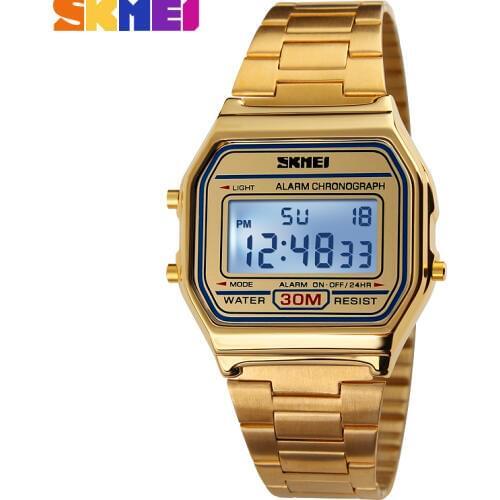 2020 New Men Sport Watch For Men Women Brand Electronic Led Digital Watch Fashion gold silver Couple Watches Relogio Masculino