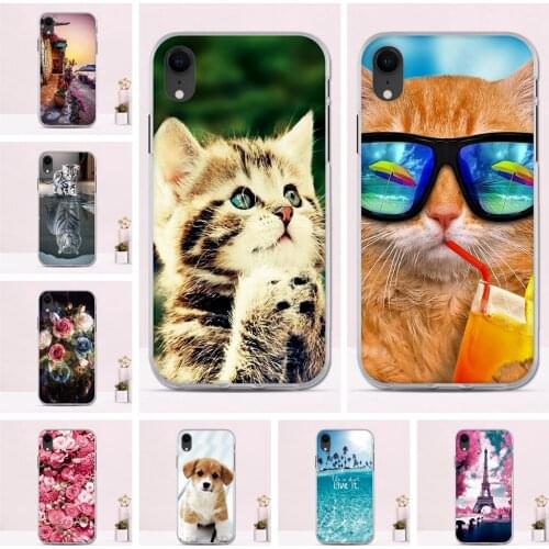 For Apple iPhone XR Case Soft TPU Silicone Case For Apple iPhone XR Cover Cute Painted Protector Back Fundas For iPhone XR Case