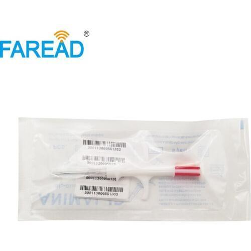 X50pcs 2.12*12mm universal ISO11784/85 pet chips for animals RFID dog microchip veterinary under skin