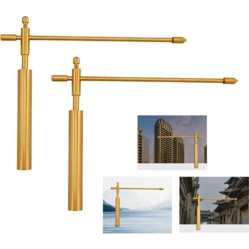 Dowsing Rods Copper Divination Tool Retractable Portable Divining Tools