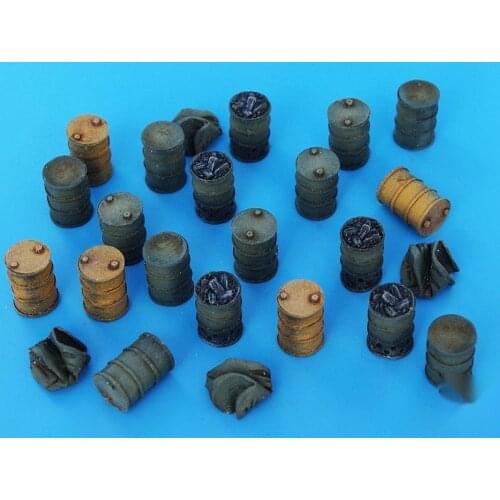 1/35 die-cast resin manufacturing scene layout oil tank model unpainted free shipping