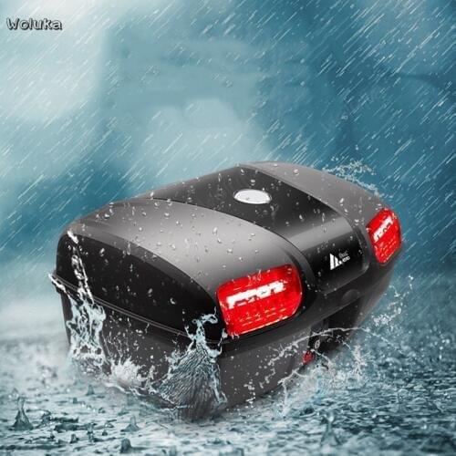 Motorcycle box 8601 extra large with LED light quick release trunk tool pedal storage box CD50 Q02 G