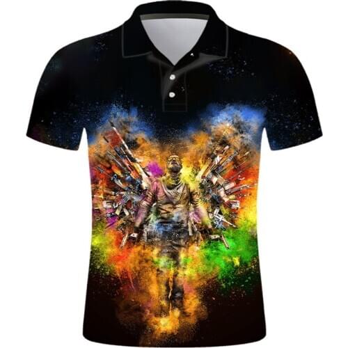 2020 New Streetwear Games 3D Printed Cool Men Polo Shirt Fashion Summer Casual Polo Homme Harajuku Short Sleeve Ropa