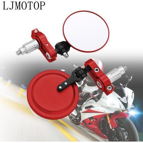 New For YAMAHA YZF R1 R6 2005 2006 2007 2008 2009 r3 sticker fz1 7/8" 22mm Universal Motorcycle Rearview Mirrors Handle Bar End