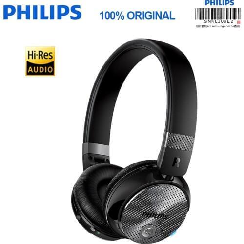 Original Philips SHB8850 Wireless Bluetooth Headphones Active Noise Cancelling NFC Headset with Microphone for S9 S9 Plus