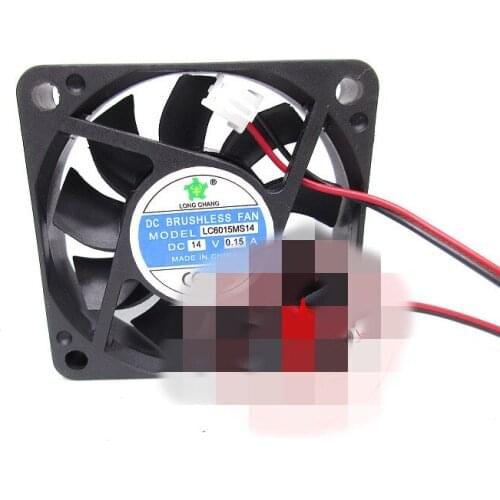 Original lc6015ms14 14V 0.15A 6015 6cm 2-wire cooling fan
