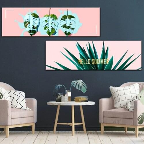 Posters Nordic Green Plant Posters And Prints Turtle Leaf Canvas Prints Wall Art Wall Pictures For Living Room Decor framed