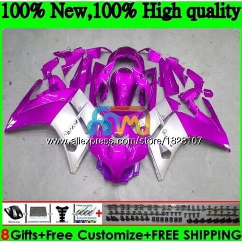 Pink silver FJR1300A For YAMAHA FJR-1300 FJR1300 01 02 03 05 06 07 119BS.66 FJR 1300 2001 2002 2003 2004 2005 2006 2007 Fairing