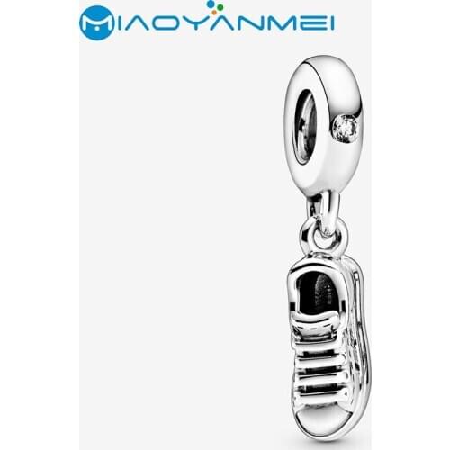 2020 Spring New 925 Sterling Silver Beads Sneaker Shoe Dangle Charms fit Original Pandora Bracelets Women DIY Fashion Jewelry