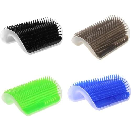 Corner Pet Comb Cat Self Groomer Brush For Cat Grooming Massage Comb Cat Rubs Scratching Rubbing Brush Pet Hair Removal Comb