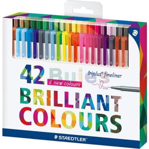 Staedtler 36/42 color Fine pen line drawing pen graffiti pen stroke pen, triangle pen rod ink output evenly art supplies