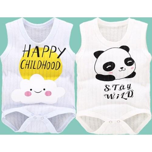 Telotuny Infant Newborn Baby Girls Bodysuits Baby Clothes Summer Cartoon Animal Print Causal Romper Jumpsuit Clothes Outfits
