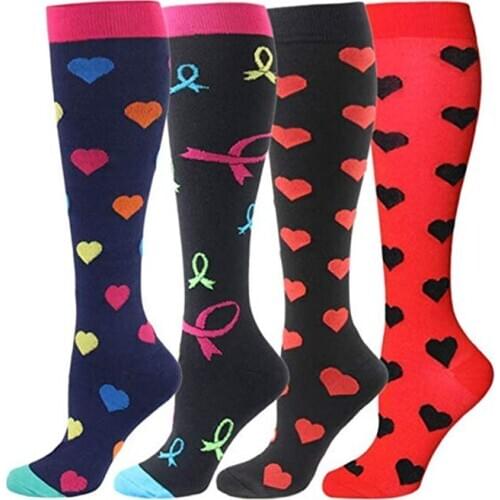 Outdoor Sports Compression Socks Unsex Sports Long Socks Knee Nylon Footwear Accessories For Men Women Golf Socks
