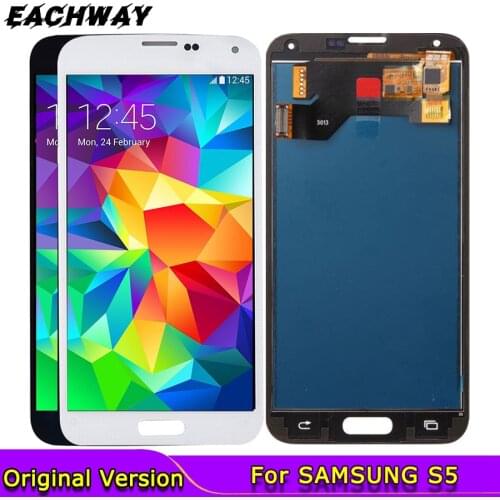 Hight Qualily Full LCD For Samsung S5 LCD G900F Display LCD Screen Touch Digitizer Assembly For Samsung Galaxy S5 G900 G900F LCD