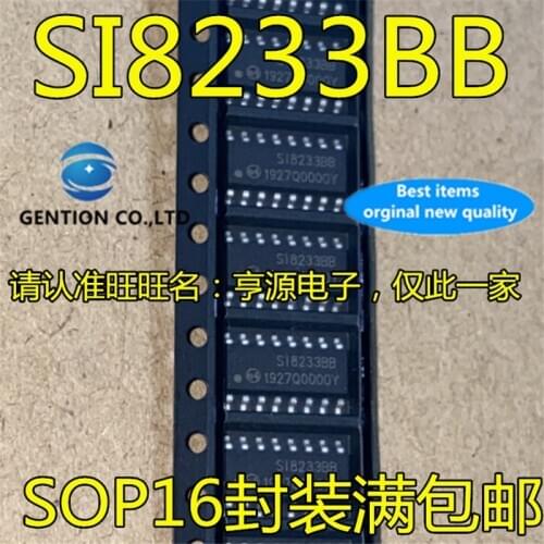 10Pcs SI8233BB-D-IS1R SI8233BB SOP16 Digital Isolator chip in stock 100% new and original