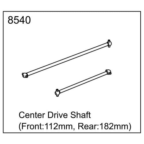 ZD racing EX07 accessories super sports car 1/7 original accessories 8540 middle drive shaft