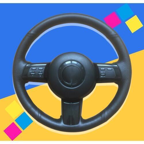 Auto Braid On The Steering Wheel Cover for Mazda MX-5 Miata 2009-2013 RX-8 2009-2013 CX-7 2007-2009 DIY Car Covers Car-styling
