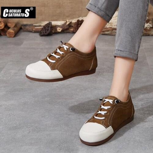 Cuculus Full-grain Cow Leather Flat shoes women Genuine leather casual shoes Superstar ladies loafers fringe solid female shoe