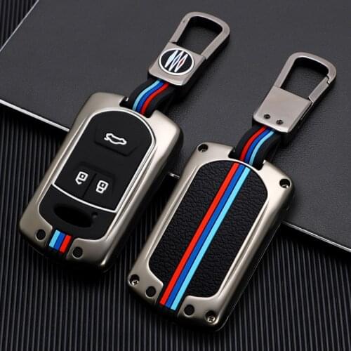 Zinc Alloy Key Cover Case Holder for Chery Tiggo 4 7 8 Arrizo Smart Remote Key 3 Button Case Holder Set Car Interior Accessory