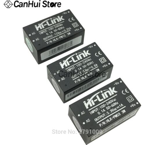 HLK-PM01 PM03 PM12 PM24 AC-DC 220V to 5V/3.3V/12V/24V mini power supply module,intelligent household switch power supply module