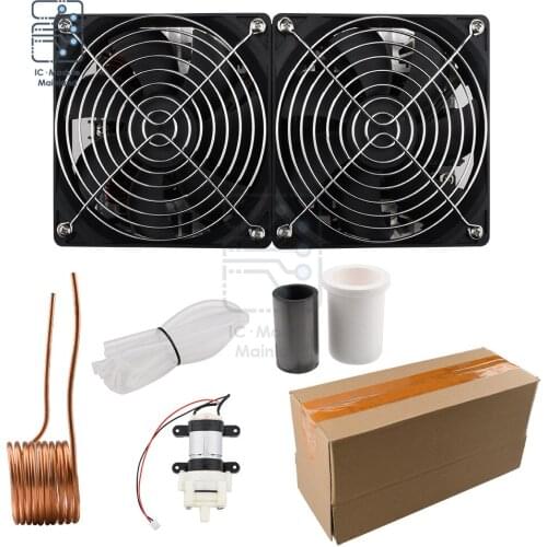 2500W High Power ZVS Induction Heating Plate Module Low Voltage Flyback Pilot Driver Coil Dual Fan with Copper Pipe Full Kit