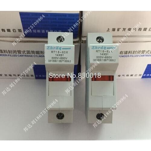 Masahiro RT18-63X 1P Base Is Melting Fuse 14*51 Seat Thick Copper Pieces RT18-63-20pcs/lot