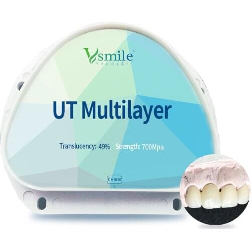 Zolid FX Multilayer A1 CADCAM D Shape AG System Dental Zirconia Blocks Zirconia disc