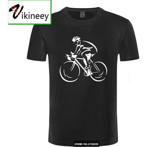 Men Hot Fashion Solid T-Shirts Cyclist Bicycle Cycle Sporter Transport Hobby Biker Cycler Mens T Shirt ringer