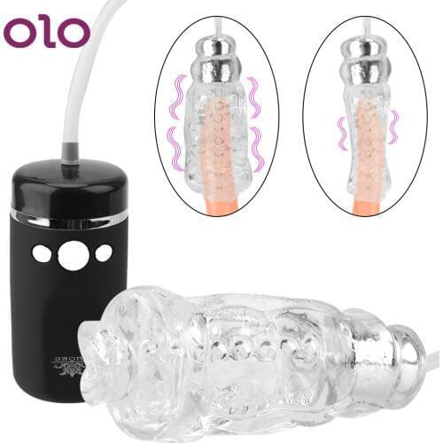 OLO Electric Blowjob Vibrator Strong Suck Male Masturbator Cup Oral Sex Machine Sex Toy For Men Sex Product Adult Products