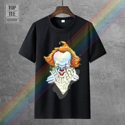 Pennywise Bursting Out T Shirt Stephen King It Ballon Clown Movie Inspired F09