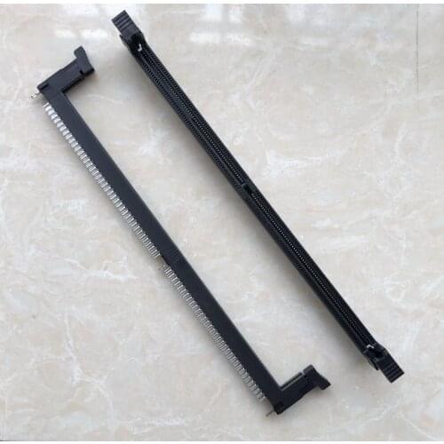 2PCS) Original new advanced quality desktop DDR4 memory socket 288p 1.2V single side fixed black