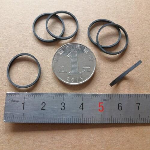 6pcs 17.5mmx19.5mmx1.5 flywheel rubber ring buffer shock absorption pad waterproof loop for audio cassette deck player