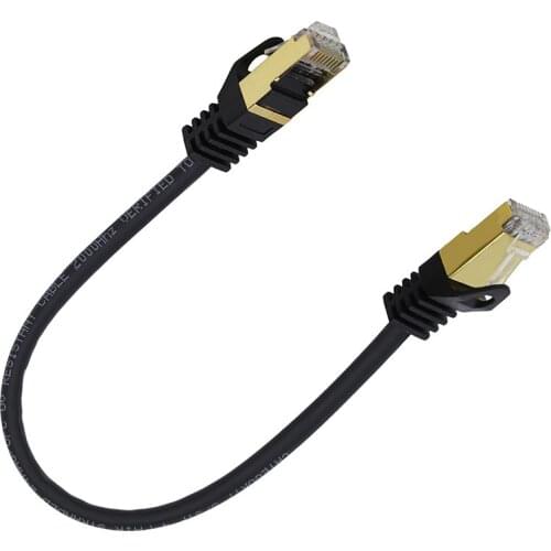 0.3M 0.5M 1M Cat7 Ethernet RJ45 Lan Cable STP Network Cable Patch Cord Cable for PC Router Laptop