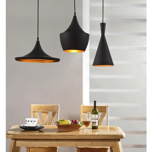 Modern Nordic Pendant Light Lampshade Vintage Retro Loft Hanging Lamp for Living Room Kitchen Home Decor Lighting Luminaire LED