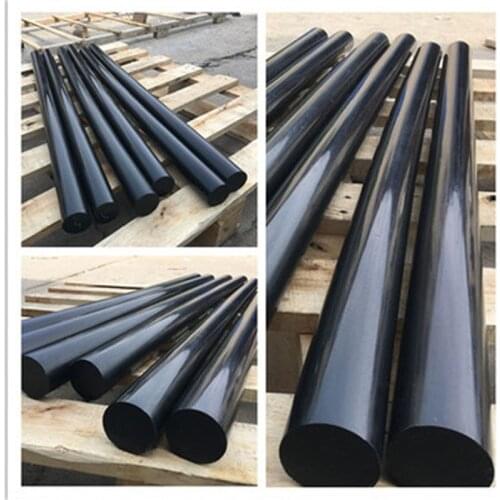 15mm 20mm 25mm 30mm 35mm 40mm 45mm Diameter Nylon PA6 Round Rod Bars Black 200mm Length