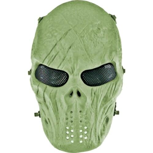 Tactical Face Mask Hunting Airsoft Shooting Paintball Protective Mask Halloween Skull Fear Demon Devil Hell Courier Cosplay Mask