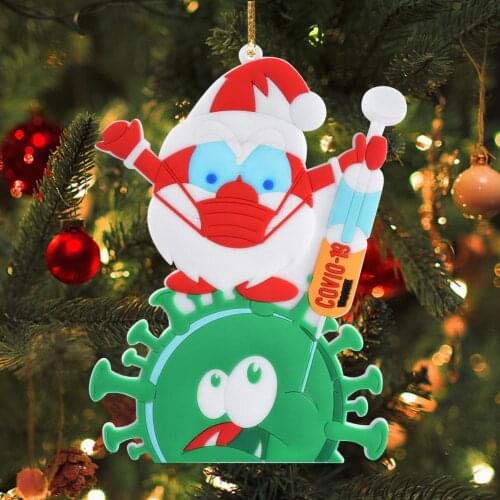 Christmas Tree Decoration Hanging Pendant Personalized Santa Claus Christmas Tree Ornament Happy New Year 2022 Navidad Natal