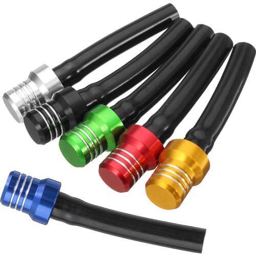 6 Colors 2.8 Gas Fuel Cap Petrol Valve Vent One-way Breather Black Hose Tube For ATV PIT Dirt Bike Universial