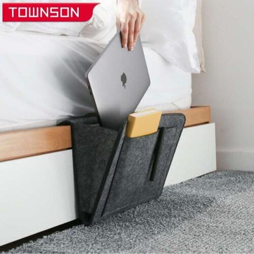 Emote Control Hanging Caddy Bedside hanging bag Sofa storage bag Bedside Couch Storage Organizer Bed Holder Pockets Book Holder