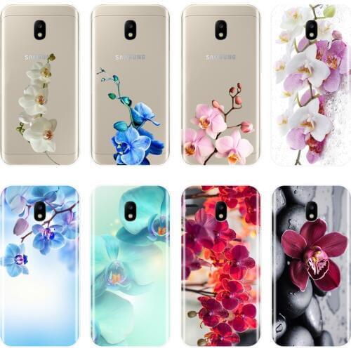 Back Cover For Samsung Galaxy J4 J6 J8 Plus 2018 J3 J5 J7 2015 2016 2017 Flower Phone Case Silicone For Samsung J2 J5 J7 Prime