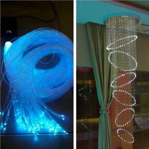 1.0mm(D) PMMA plastic fiber optic cable 1500M/roll for Light Engine hanging curtain Wedding Bar Home DIY lamp decor-flash point