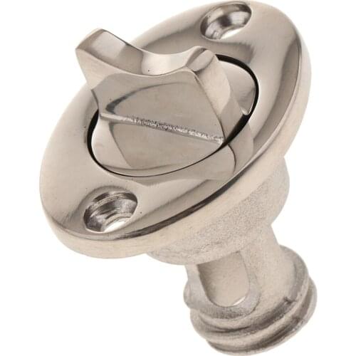 1Piece Stainless Steel Garboard Drain Plug Boat Fits for 1 Inch Diameter Hole -Silver